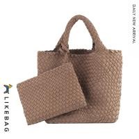 ราคา LIKEBAG กระเปาสพายหญิงกระเป๋าสานกระเป๋าสะพายกระเป๋าไนลอนความจุขนาดใหญ่กระเป๋าถือกระเป๋าทอกระเป๋าคลัทช์ (16507737551)