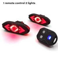 ราคา ไฟท้ายจักรยานพร้อมไฟเลี้ยวไร้สายไฟหลังจักรยานรีโมตไฟเตือนชาร์จ USB ชุดปั่นจักรยาน (14939407021)