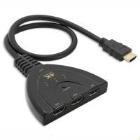 ราคา EKDWET 4K2K 3 พอร์ต LCD Switcher กล่องฮับ HDTV ตัวแยกสัญญาณ HDMI สวิตช์ฮับ สายเคเบิลกล่องฮับ สายแยก HDMI (21020982149)