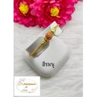ราคา สร้อยข้อมือ ลายเบ้นซ์ สุโขทัยพิกุลลงยา ขั้นโอ่ง สวยเหมือนจริง ทองชุบ ทองปลอม ทองไมครอน จากเยาวราช ชุบทอง100 หนัก 2 สลึง ความยาว20ซ ม (10468193087)