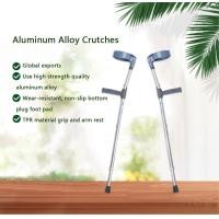 ราคา 1PC ไม่เป็นสนิม พกพาสะดวก ไม้ค้ำศอกอลูมิเนียม ปรับระดับได้ ไม้เท้า ไม้ค้ำศอก อลูมิเนียม ปรับระดับได้ Height Adjustable Elbow Crutch Elbow Walking Stick สีเทา 1 ชิ้น (19576474485)
