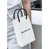 ราคา พร้อมส่ง ของแท้ New Balenciaga phone bag croc embossed (18218016119)