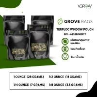 ราคา Grove Bags ถุงบ่มของแท้ TerpLoc Window Pouch ขนาด 1 oz 1 2 oz 1 4 oz 1 8 oz ถุงบ่ม ขนาดเล็ก (19985510736)