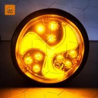 ราคา 1ชิ้น ใหม่ ไฟท้ายกลม สำหรับแป้นไฟท้าย LED 24V ขอบยาง ไฟท้ายรถบรรทุก ไฟเลี้ยว ไฟเบรค ไฟหรี่ ไฟถอย Uri (19331548093)