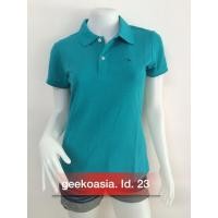 ราคา เสื้อโปโลหญิง ตรากวางแท้ Geeko สีเขียวคราม หญิง (1667040076)