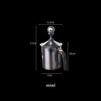 ราคา พร้อมส่ง ถ้วยตีฟองนม ตีฟองนม Milk Creamer Foamer Stainless เครื่องตีฟองนม เครื่องทำฟองนม 400 800ml (21099854958)