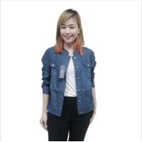 ราคา เสื้อแจ๊คเก็ทยีนส์ผ้าฟอกนิ่มใส่สบาย แบรนด์ Cowden มี5ไซส์ 40 48 เสื้อยีนส์ผู้หญิง เสื้อยีนส์Cowden Zara official thailand เสื้อแจ๊คเก็ต (6017004829)