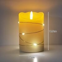 ราคา เทียนอิเล็กทรอนิกส์ เทียน LED แสงสีส้ม เปลวไฟพลิ้วไหวสะเหมือนจริง เทียนประดับ (20210280679)