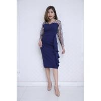 ราคา ชุดไปงานแต่งสาวอวบ ชุดเดรสไปงานสำหรับสาวอวบอ้วนแขนแต่งลูกไม้ ชุดเดรสสาวอวบ38 40 42 44 ใส่ไปงานเลี้ยง งานบวช งานแต่ง ชุดทำงาน สวยงาม เสื้อผ้าสาวอวบอ้วน (18271673063)