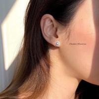 ราคา Siara S earrings ต่างหูแบบติดหู งานชุบทองคำขาว เพชร CZ (16300667668)
