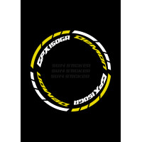 ราคา สติกเกอร์ขอบล้อสะท้อนแสง GPX Demon 150 GR 1 ชุดติดได้ 2 ล้อ (16392196976)