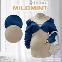ราคา Plus size เดรสแขนกุดผ้าToptawin เสื้อคลุมยีนส์แขนยาว สาวอวบ ชุดแฟชั่นผู้หญิงอ้วน สวยหรู ลูกคุณ รุ่น ด มายมิ้น K83 (21033716884)