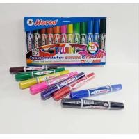 ราคา ชุดปากกาเคมี 2 หัว ตราม้า ชุด 12 สี Permanent (20265507457)