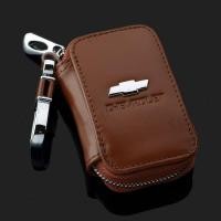 ราคา เคสหนังโลโก้รถกุญแจกระเป๋าพวงกุญแจรถสูญหายมีซิปกระเป๋าขนาดใหญ่สีน้ำตาลดำสำหรับเชฟโรเลตโคโลราโด Cruze Optra Aveo Sonic Captiva (20560240914)