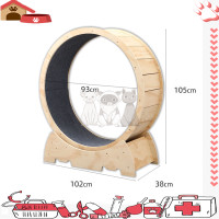 ราคา ลู่วิ่งแมว ออกกำลังกาย ขนาดใหญ่ ล้อวิ่งไม้ วงล้อ กรงล้อแมว ที่ออกกำลังกายสัตว์เลี้ยง ลู่วิ่งสำหรับสัตว์เลี้ยง (20801164020)