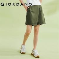 ราคา GIORDANO ผู้หญิง ผ้าฝ้ายแท้ทอสีทึบเอวกึ่งยางยืดกางเกงลำลองบาง Free Shipping 05403314 (18410378260)