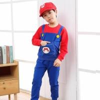 ราคา Kinchobabyshop Mario set มาริโอ้ พร้อมหมวก สำหรับผู้ลายและผู้หญิง ชุดมาริโอ้ ชุดmario ชุดแฟนซี (20389801465)