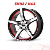 ราคา ล้อแม็กรถเก๋ง 5รู NAYA รุ่น EVEREST 11 18x8 0 ET 40 สีหน้าเงาร่องดำท้องแดงกลึงตัวหนังสือ ราคาต่อ 2วง (18916031216)