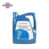 ราคา น้ำมันเครื่องดีเซล เบนซิน สังเคราะห์แท้ TOYOTA 100 แท้หห้าง 5W40 4L 08880 83646 ราคาต่อ 1 ชิ้น (2460106699)
