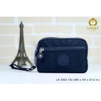 ราคา กระเป๋าคล้องมือ ยาว 6นิ้ว 3ซิป Sizeกลาง ลิงกี้Lingky 2003 ใส่มือถือไม่ได้ (20724942827)