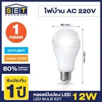 ราคา ชุด 1 หลอด หลอดไฟ LED 3W 5W 7W 9W 12W 14W 16W 18W แสงสีขาว แสงสีวอร์ม หลอดไฟแอลอีดี หลอดปิงปอง ทรงกลมขั้วเกลียว E27 ใช้ไฟบ้าน 220V led (20570317698)