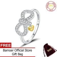 ราคา BAMOER 925เงินสเตอร์ลิงสัญลักษณ์อินฟินิตี้แหวนสำหรับผู้หญิงเนื้อเรียบแหวนแหวนเงินเครื่องประดับ SCR676 (5101848873)