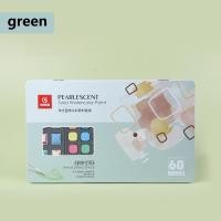 ราคา Rex TT 60 colors solid paint cake set Available DIY drawing stationery set for kids watercolor painting set metal box (13948400389)