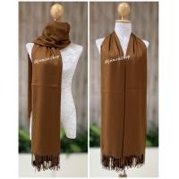 ราคา Scarf ผ้าสีพื้น ผ้าพันคอ ผ้าคลุมไหล่ ผ้าแคชเมียร์ ผ้าเนื้อหนา cashmere (15680071647)