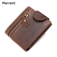 ราคา Marrantผู้ชายกระเป๋าสตางค์กระเป๋าหนังแท้สำหรับผู้ชายวินเทจชายหนังกระเป๋าซิปเมือกกระเป๋าสตางค์สั้นสำหรับผู้ชายออกแบบกระเป๋าเงิน 7042 (6160634632)