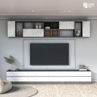 ราคา Good Idea Outlet ชั้นวางทีวี พร้อมตู้วางของ FIT IN สไตล์ โมเดิร์น รุ่น GIANNA ขนาด 3 2 เมตร (11548038979)