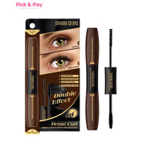 ราคา มาสคาร่า ปัดขนตา เรียงเส้นยาวสวย หมึกดำสนิท กันน้ำSIVANNA COLORS DOUNLE ENDED DENSE CURL MASCARA HF956 (20690067574)