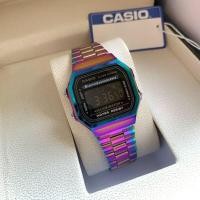 ราคา นาฬิกาข้อมือ คาสิโอ้ CASIO ดำทอง พิ้งโกล รุ่น A168WEM พร้อมกล่องครบเซต (10741963489)