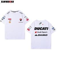 ราคา เสื้อยืดแขนสั้นคอกลมเสื้อกีฬาแขนยาว ผ้าฝ้ายบริสุทธิ์ ทรงหลวม เหมาะกับฤดูร้อน สําหรับขี่รถจักรยานยนต์ Ducati DucatiCotton (20615679545)