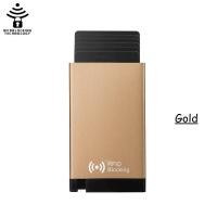 ราคา QuXis 2023ใหม่ RFID สำหรับผู้ชายกระเป๋าสตางค์อัจฉริยะกระเป๋าใส่บัตรเครดิตป็อปอัพอะลูมินัมอัลลอยบัตรธนบัตรเครดิตกระเป๋าสตางค์สั้นธุรกิจแบบลำลอง (19225039433)