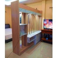 ราคา POR JAI FUR ตู้โชว์ดาวน์ไลท์ระแนง 2 หน้า กั้นห้อง 220 ซม รุ่น ซีคอน SEACON ออกแบบดีไซน์สวยหรู สไตล์เกาหลี โชว์วางทีวีได้ทั้ง 2 ด้าน ขนาด 220x60x200 ซม (8722753789)