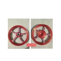 ราคา 1คู่ ล้อเเม็ก ล้อเเม็กแต่ง ขอบ14 Click125i เท่านั้น สีส้ม 5ก้าน หน้า หลัง (11366703014)