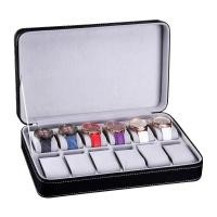 ราคา พร้อมส่ง กล่องนาฬิกา กล่องใส่นาฬิกา 6 10 12 ช่องแบบพกพาพร้อมกล่องเก็บสร้อยข้อมือซิป กล่องเก็บนาฬิกาข้อมือ Watch Box 6 10 12 (19792656223)