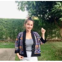 ราคา เสื้อคลุมพื้นเมือง เสื้อพื้นเมือง เสื้อคลุมแต่งขอบกะเหรี่ยง เสื้อชาวเขา แบบเยอะ (13246828304)