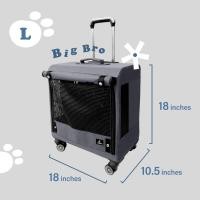 ราคา กระเป๋าน้องหมา แมว กระเป๋าใส่สัตว์เลี้ยง ล้อลาก 4 ล้อหมุน 360 องศา กระเป๋าเป้สัตว์เลี้ยง รถเข็นสัตว์ลี้ยง (7603505692)