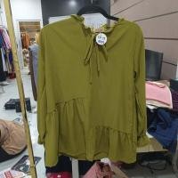 ราคา เสื้อมุสลิมผู้หญิงไหล่ระบายปลายแขนสม็อคชายพริ้วเพิ่มความน่ารักดีไซน์สวยเก๋เหมาะกับผญอิสลามมีสไตล์น่ารักสดใส DC34 (18878208635)