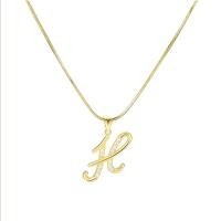 ราคา สร้อยคอตัวอักษรทองคำ17กม 18K สำหรับผู้หญิงเครื่องประดับโชคเกอร์ลดอาการแพ้ในเพชรสังเคราะห์ (20682550653)
