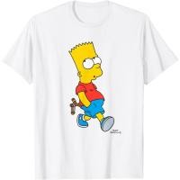 ราคา Hot เสื้อยืดผ้าฝ้ายพรีเมี่ยม เสื้อยืด พิมพ์ลาย The Simpsons Bart Simpson (20058899231)