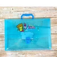 ราคา กระเป๋าพลาสติก ทั้งมีลายและไม่มีลายการ์ตูน กระเป๋าใส่เอกสาร ใส่กระดาษ F4 ได้ (8801278017)
