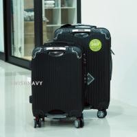 ราคา SWISHNAVY กระเป๋าเดินทางล้อลาก 20 24 28 นิ้ว วัสดุpc100 มีโช๊คล้อ ช่องซิปทั้งสองฝั่ง มือจับสะดวกสบายยิ่งขึ้น กันรอยอย่างดี 35026 (20623524789)