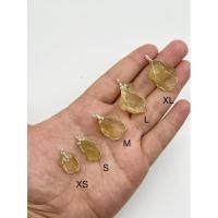 ราคา 100 Natural Libyan Desert Tektite Pendant handmade Wirewrapping with Copper Golden Tektite origin Egypt with Free Chain (17122357970)