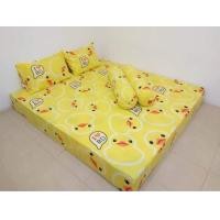 ราคา ผ้าปูที่นอน 1 5 ชิ้น เนื้อผ้าคอตตอน 100 เลือกขนาดได้ มีลายอื่นอีกมากมาย เป็ด Love เหลือง (6092314666)