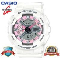 ราคา Original G Shock GMAS110 ผู้หญิงกีฬานาฬิกาแสดงเวลาแบบ Dual 200M กันน้ำกันกระแทกและกันน้ำ World Time LED Light Girl นาฬิกาข้อมือกีฬาพร้อมการรับประกัน 2 ปี GMA S110MP 7A สีขาวสีชมพู คลังสินค้าพร้อม (155