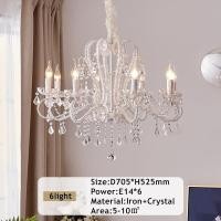 ราคา โคมไฟหรูหราโคมไฟระย้าคริสตัลที่ติดโคมไฟห้อยตกแต่งสำหรับเครื่องใช้ภายในบ้านโคมระย้าไฟเพดานสำหรับห้องรับประทานอาหาร (20447552850)