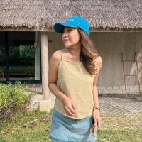 ราคา สายเดี่ยวผูกหลัง สายเดี่ยวผ้าลินิน เสื้อไปแคมป์ (18224201642)
