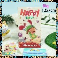 ราคา Happy ความสุข ไพ่ทาโรต์ กับหนังสือคู่มือกระดาษ ขนาดใหญ่มาตรฐาน12x7ซม 78แผ่นไพ่ทาโรต์ บัตรทำนาย คู่มือภาษาอังกฤษ ไพ่ยิปซี ไพ่ออราเคิล ไพ่ยิบซี ไพ่ทาโร่ Tarot Card (16458922230)